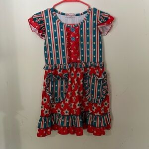 Clover Cottage Apparel Patriotic Dress